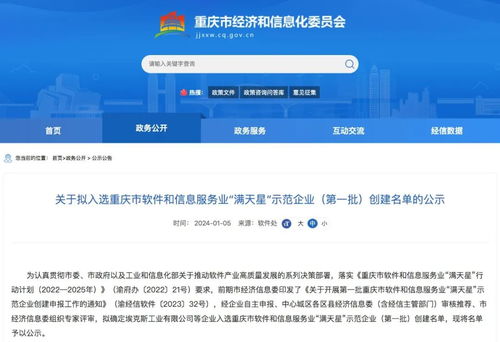 亞信科技旗下數(shù)智邏輯入選重慶市“滿天星”示范企業(yè)，引領(lǐng)軟件與信息服務(wù)業(yè)高質(zhì)量發(fā)展